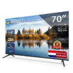 TeeView 70 Zoll QLED Smart-TV 4K UHD Bluetooth Fernseher Dolby Google Apps 178cm – Bild 2