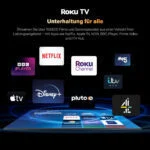 Coocaa 55 Zoll UHD LED TV, Smart Roku TV, HDR10, Dolby Audio, Youtube, Google 🌟 – Bild 5