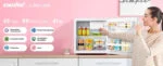 Comfee RCD50WH2(E) Mini Kühlschrank / 43L Kühlbox Mit Eisfach Klein 80 kWh – Bild 2