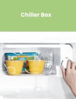 Comfee RCD50WH2(E) Mini Kühlschrank / 43L Kühlbox Mit Eisfach Klein 80 kWh – Bild 5