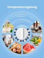 Comfee RCD50WH2(E) Mini Kühlschrank / 43L Kühlbox Mit Eisfach Klein 80 kWh – Bild 7