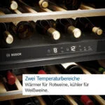 Bosch KWK36ABGA Weinkühlschrank mit Glastür, 199 Flaschen, 60cm breit, zwei Temp – Bild 5