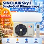 Sinclair Sky 3 SIM-18BS3E Split-Klimaanlage WLAN