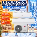 LG DUALCOOL Libero Smart Dual-Split 7000+18000 BTU