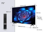 TCL 75P6K LED-Fernseher 75 Zoll 4K mit Google TV – Bild 2