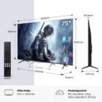 TCL 75T8D QD-Mini-LED-Fernseher 75 Zoll 4K – Bild 2