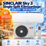 Sinclair Sky 3 SIM-09BS3E Split-Klimaanlage WLAN