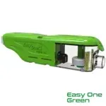 Tecnosystemi EASY ONE 20 Kondensatpumpe mit grünem Gehäuse und transparentem Schwimmerbehälter