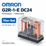 Marketingübersicht: Omron G2R-1-E DC24 Printrelais, 10er-Set, 24 V DC, 1 Wechsler