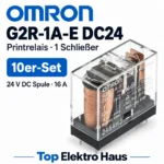 Marketingübersicht: Omron G2R-1A-E DC24 Printrelais, 10er-Set, 24 V DC, 1 Schließer