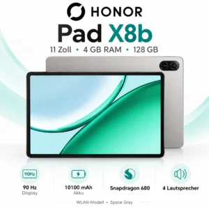 HONOR Pad X8b 11 Zoll WLAN Tablet 4GB RAM 128GB Space Gray 90Hz Android 16 Neu