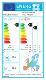 Mitsubishi Electric MSZ-AY35VGKP Klimaanlage 12000 BTU WLAN A+++ R32 Heizen Set – Bild 3