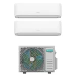 Hisense HiComfort Dualsplit Klimaanlage 12000+12000 BTU WLAN R32 Inverter Heizen – Bild 2