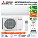 Mitsubishi Electric MSZ-BT35VGK Klimaanlage 12000 BTU WLAN A++ R32 Heizen Set