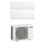 Mitsubishi Electric AY Dual Split Klimaanlage 9000+9000 BTU A+++ WLAN R32 Heizen – Bild 2