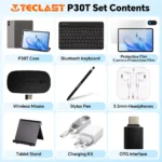 TECLAST P30T Tablet 10,1 Zoll Android 16 3 GB 128 GB WLAN Bluetooth 6000mAh Grau – Bild 2